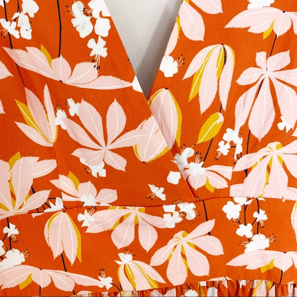 Sachin & Babi Dress Dany Floral V-Neck Sleeveless Midi 4 NWT - Picture 6 of 10